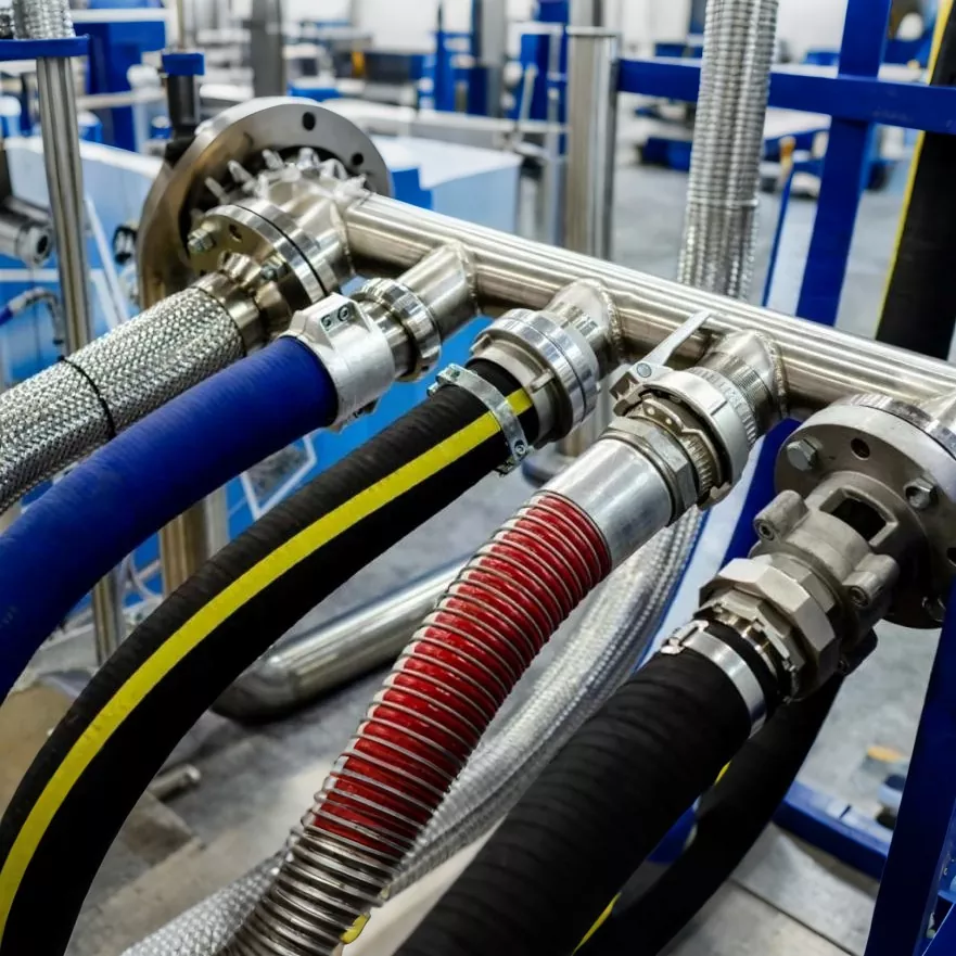 Manguera química de alta temperatura de gran diámetro